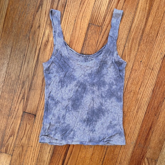 FREE PEOPLE embroidered embellished tank top. Scoop neck & back. Beaded. - Picture 2 of 2